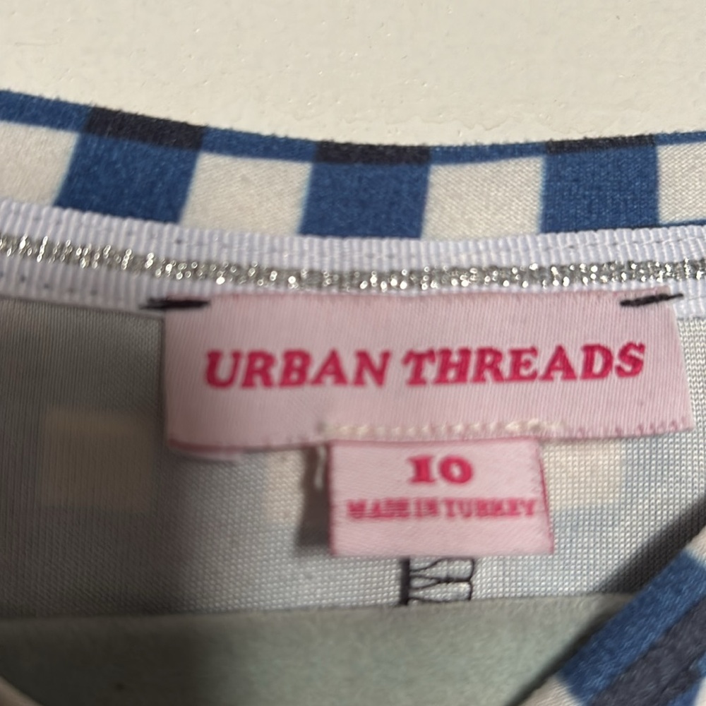 Urban Threads Navy and White Checkered Dress - Picture 2 of 3